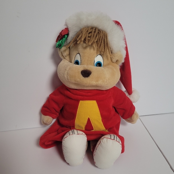 VTG Alvin & The Chipmunks Christmas Alvin 16" Plush Stuffed Toy 1990 - Picture 1 of 10